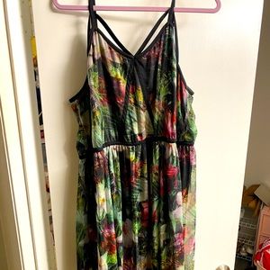 Lane Bryant floral maxi dress